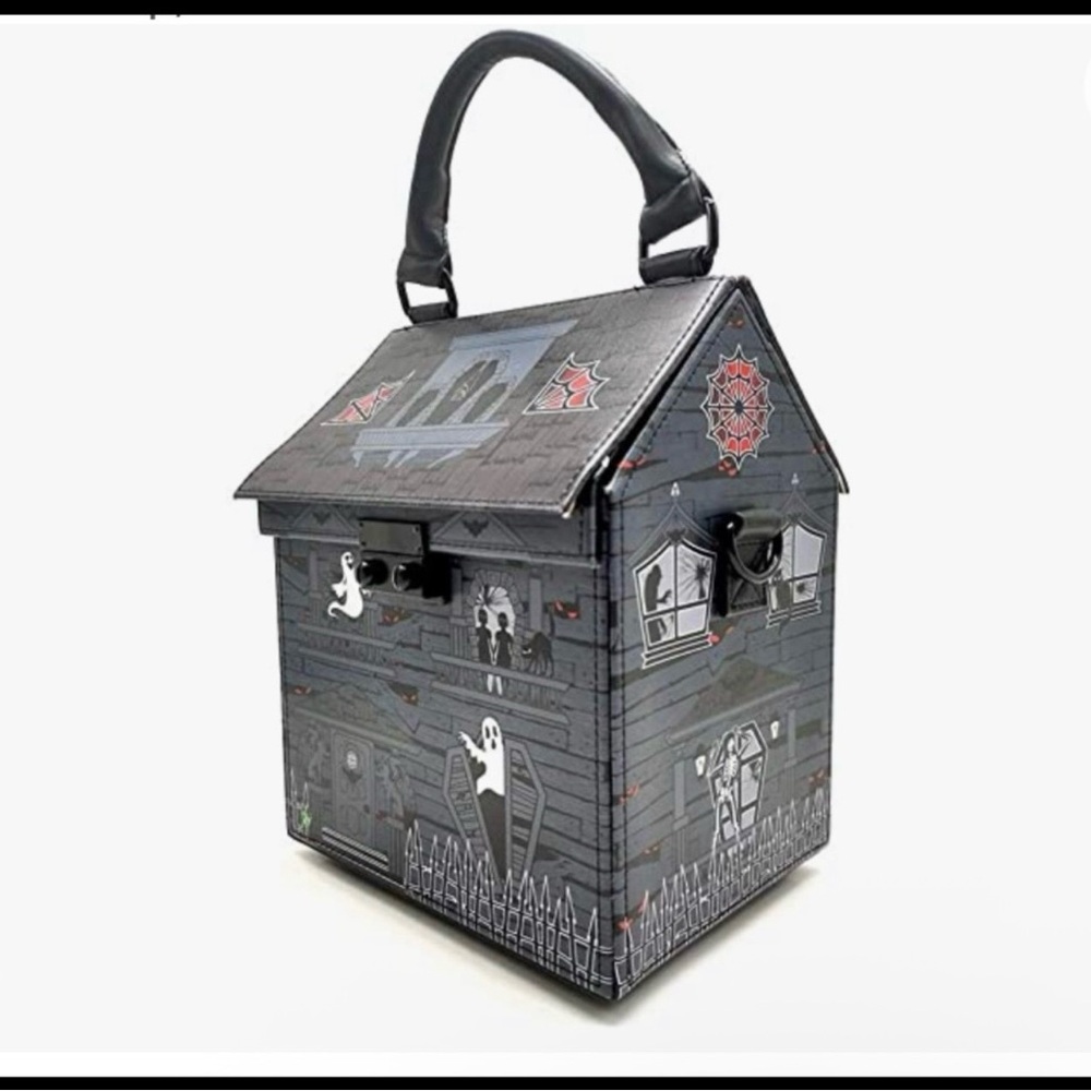 Kreepsville666 NWT Haunted House Top Handle Bag w/ Shoulder Strap